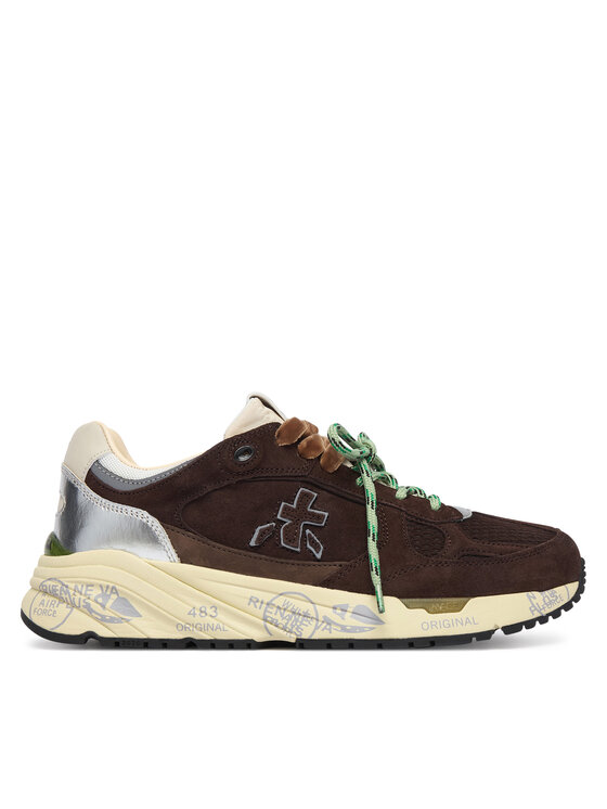 Premiata Sneakersy Premiata Mased Var 8596L Brązowy ciemny