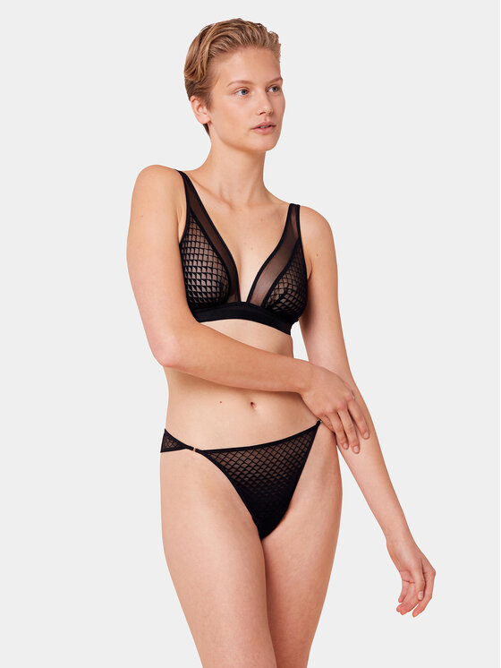 Triumph Triumph Braletė liemenėlė Mysterious Spotlight 10217892 Juoda