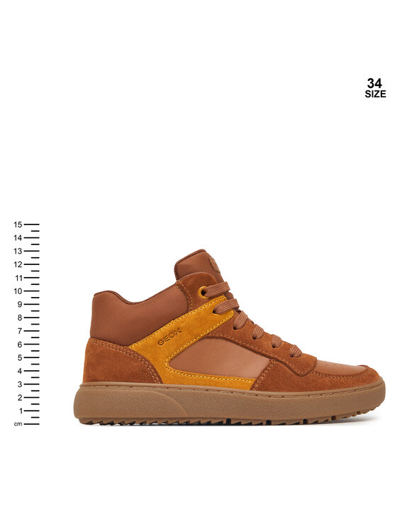 Geox Sneakersy Geox J Theleven Boy J46LDC 05422 C6689 S Brązowy