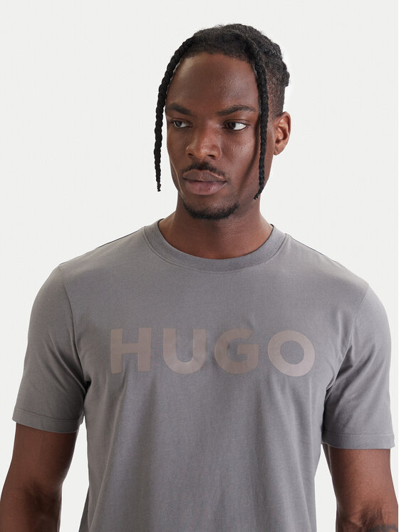 HUGO HUGO Camiseta Dulivio 50467556 Gris Regular Fit