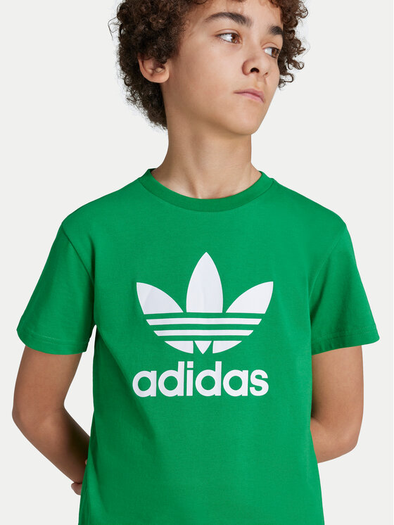 adidas adidas T-shirt Trefoil IY4003 Zelena Regular Fit