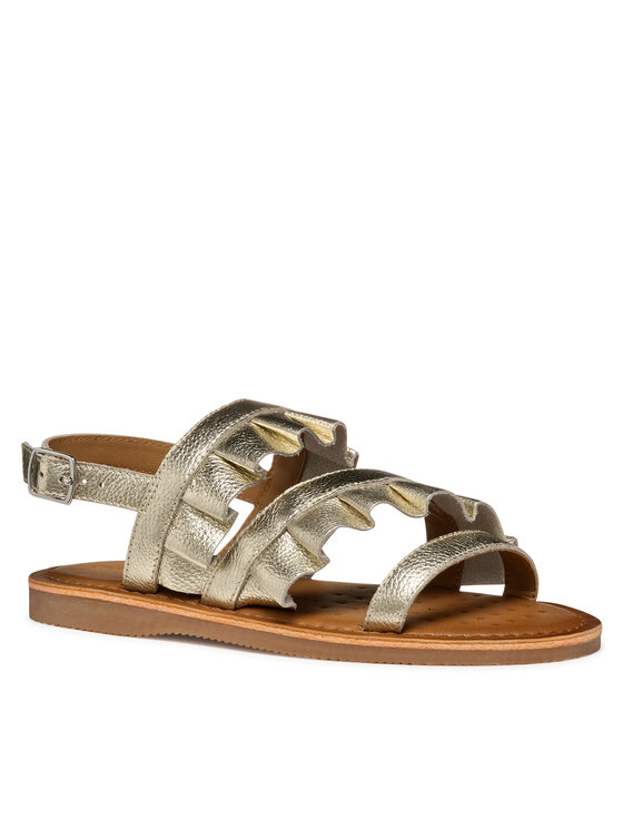 Geox Sandały Geox J Eolie J55BSB 44 C2010 M Złoty
