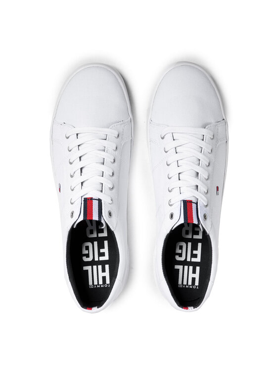 Tommy Hilfiger Superge Tommy Hilfiger Iconic Long Lace Sneaker FM0FM01536 Bela