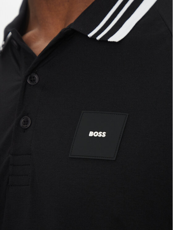 BOSS BOSS Поло 50538176 Чорний Regular Fit