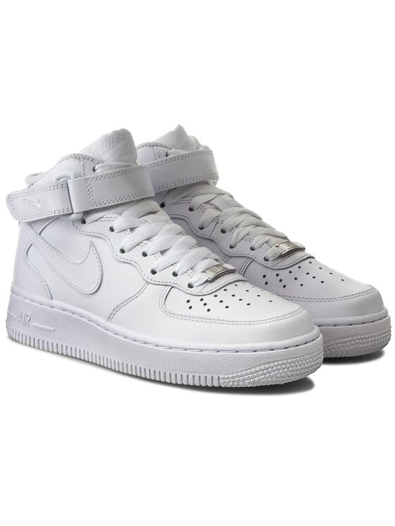Nike Sneakersy Nike Air Force 1 Mid '07 LE 366731 100 Biały