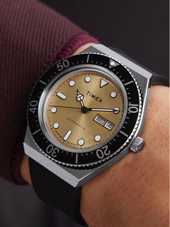 Timex Pulkstenis Timex M79 Automatic TW2W47600 Melns