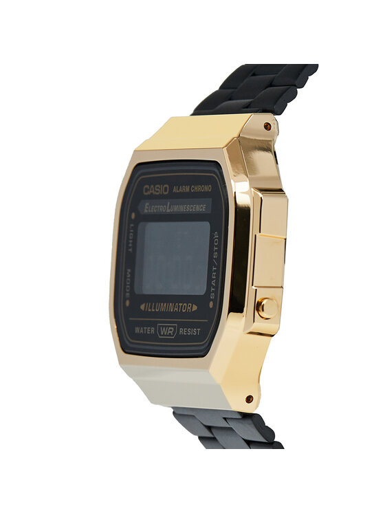 Casio Pulkstenis Casio Vintage A168WEGB-1BEF Melns