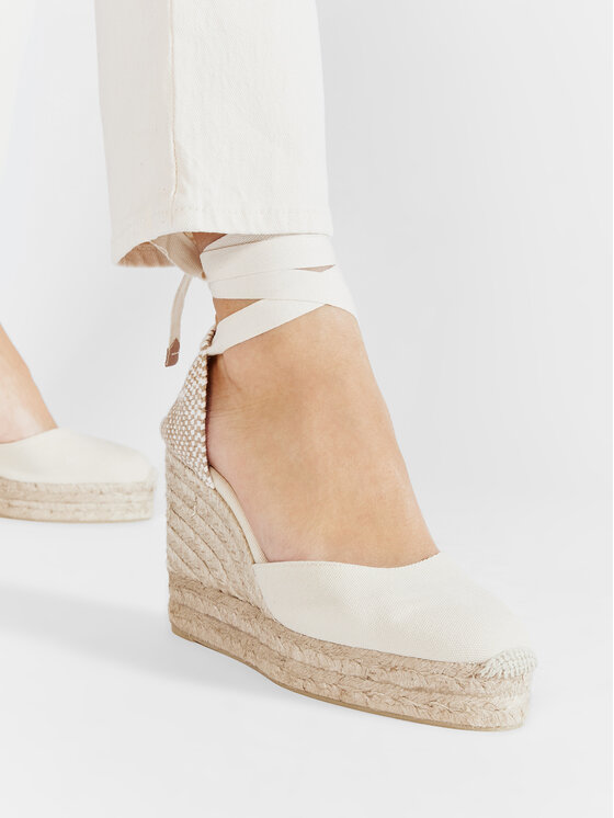 Castañer Espadrilky Castañer Carina/8ED/001 Béžová