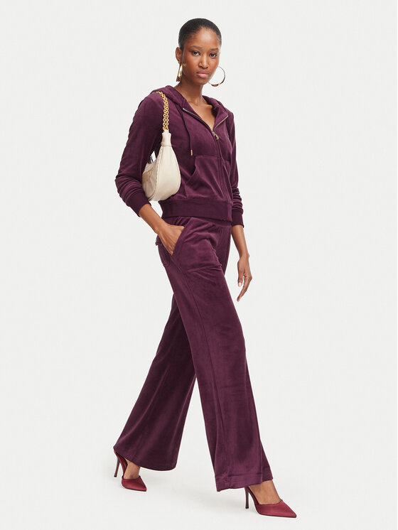 Juicy Couture Juicy Couture Pantalones de chándal Layla JCSEBJ001G Guinda/burdeos Regular Fit