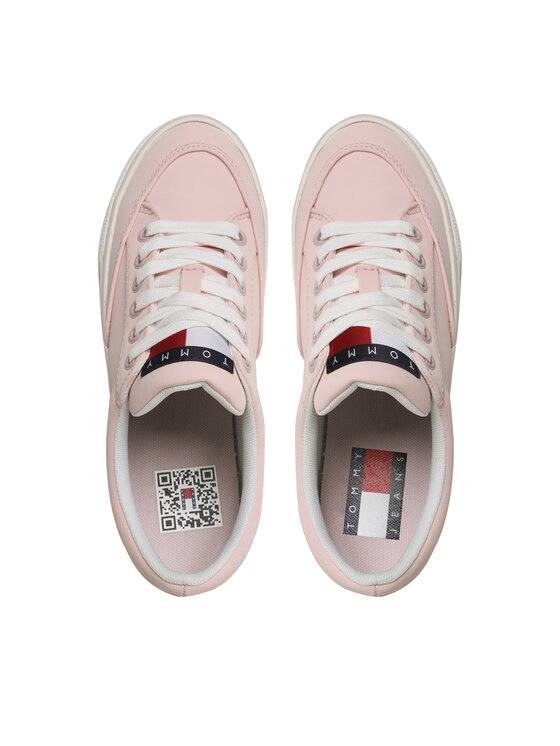 Tommy Jeans Teniși Tommy Jeans Lace Up Nylon EN0EN02157 Roz