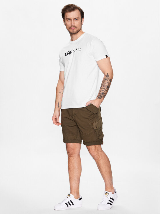 Alpha Industries Alpha Industries Комплект футболок Alpha Label 118534 Білий Regular Fit