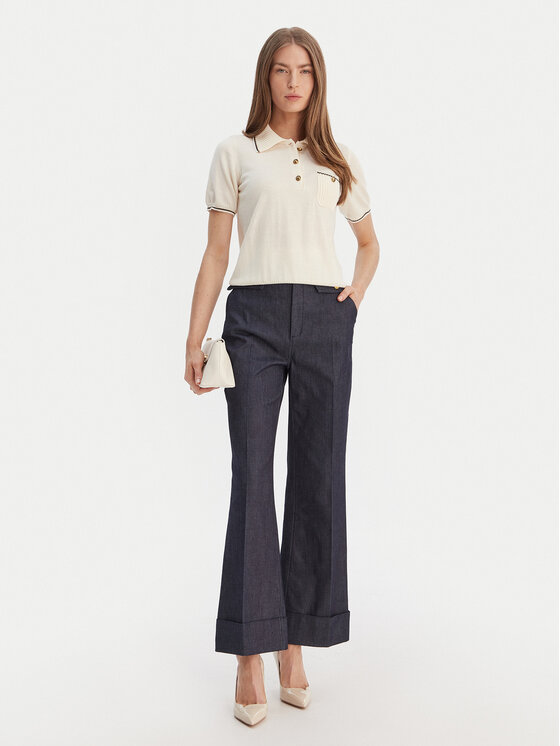 Luisa Spagnoli Luisa Spagnoli Polo Miconia 100295 Écru Regular Fit