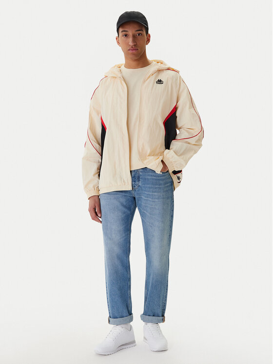 Kappa Kappa Giacca a vento Banda Silas 222 37222WW Écru Comfort Fit