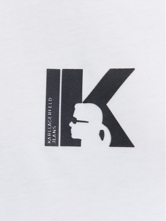 Karl Lagerfeld Jeans Karl Lagerfeld Jeans Camiseta A3W17094 Blanco Regular Fit