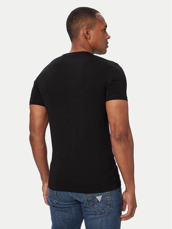 Guess Guess Футболка M6YI24 K3728 Чорний Extra Slim Fit