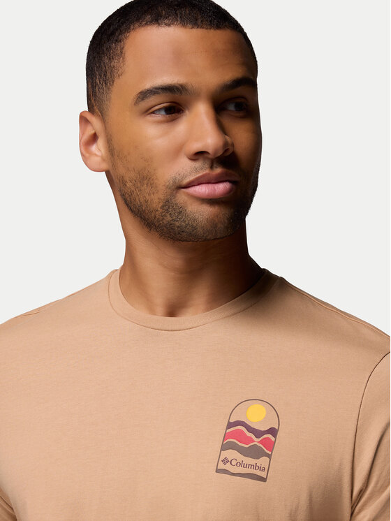 Columbia Columbia Camiseta Explorers Canyon™ 2036451 Beis Regular Fit