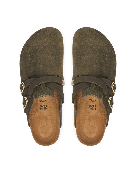 Birkenstock Шльопанці Birkenstock Blair D-Buckle 1033158 Темно-зелений