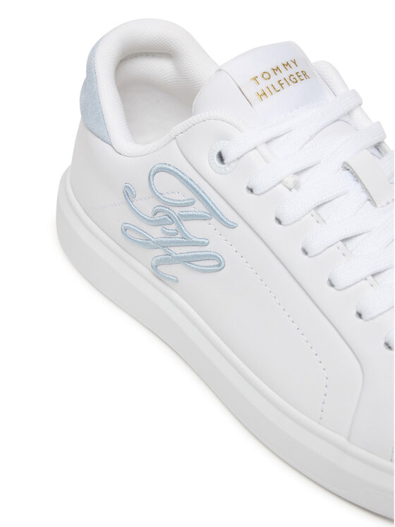 Tommy Hilfiger Sneakers Tommy Hilfiger Th Icon Court Script FW0FW09363 Alb