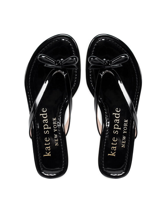 Kate Spade Šlepetės per pirštą Kate Spade Petit K3304 Juoda