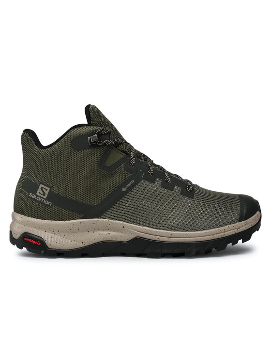 Salomon Botas de trekking Salomon Outline Prism Mid Gtx GORE-TEX 411201 26 M0 Verde