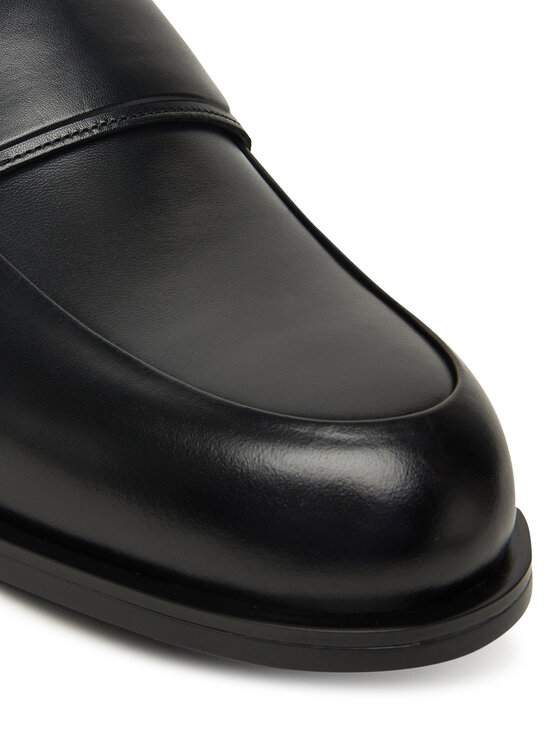 Calvin Klein Loaferice Calvin Klein Ess Rubber Band Loafer Lth HM0HM01923 Crna