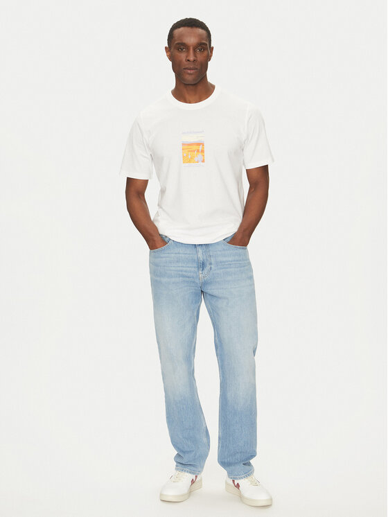 Jack & Jones Jack & Jones Camiseta Split Graphic 12273000 Blanco Regular Fit