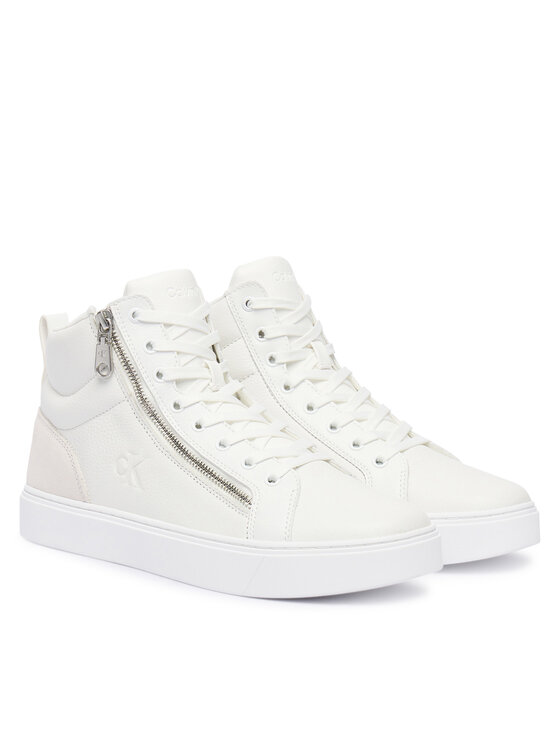 Calvin Klein Superge Calvin Klein Classic Cup Mid Laceup Zip Lth YM0YM01428 Bela