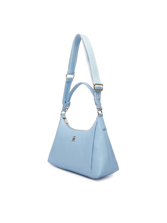 Tommy Hilfiger Kabelka Tommy Hilfiger Th Essential Shoulder Bag AW0AW18373 Svetlo modrá