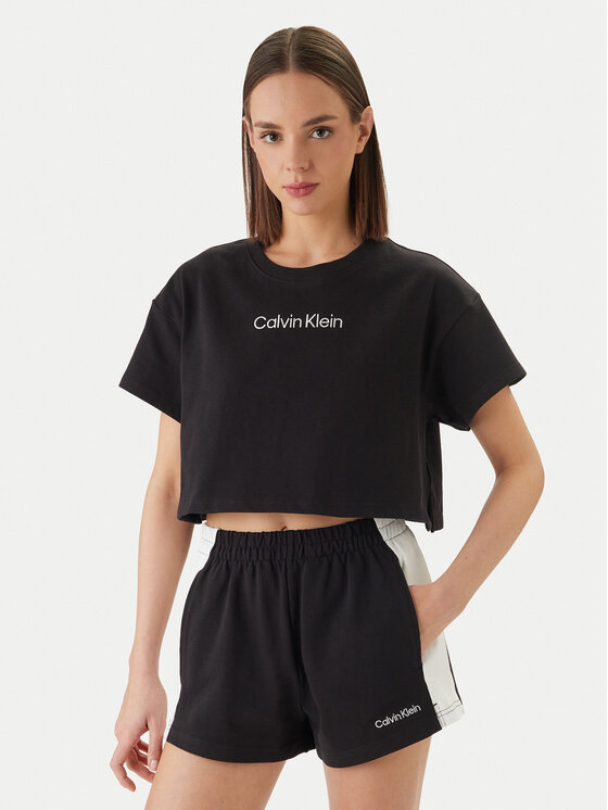 Calvin Klein Swimwear Calvin Klein Swimwear Camiseta LV00Q61201 Negro Relaxed Fit