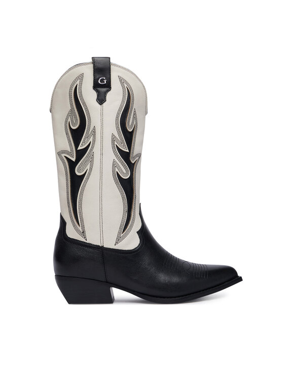 Guess Cizme și botine cowboy Guess FLTLRG LEA11 Negru