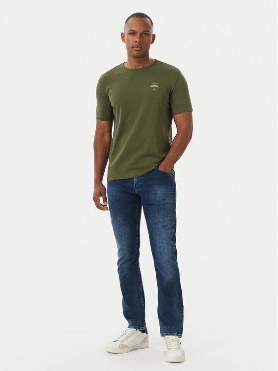 Aeronautica Militare Aeronautica Militare Camiseta Girocollo AM1UTI005 Caqui Regular Fit