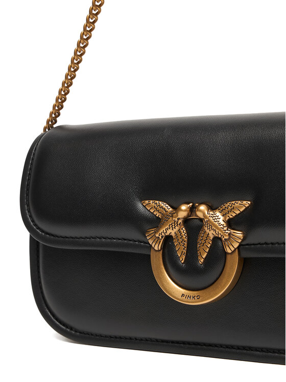 PINKO Kabelka PINKO Love Box Baguette Al 25-26 PLTT 105083 A26L Čierna