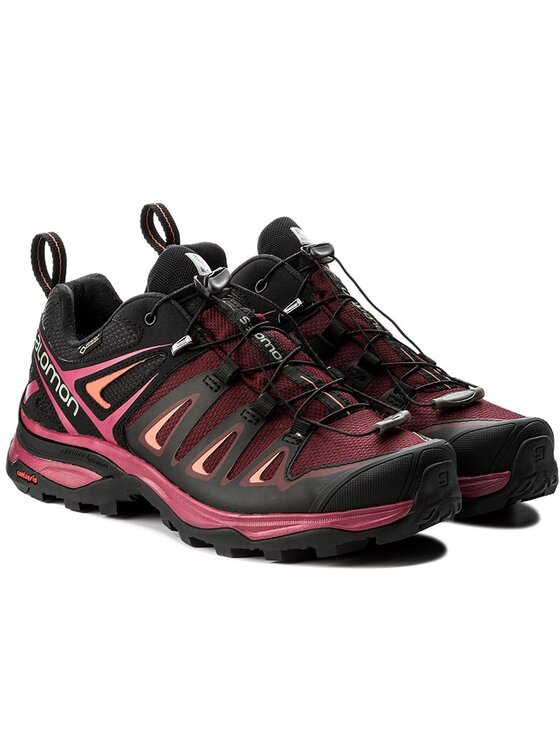 Salomon Trekking čevlji Salomon X Ultra 3 Gtx W GORE-TEX 398681 20 V0 Tawny Port/Black/Living Coral