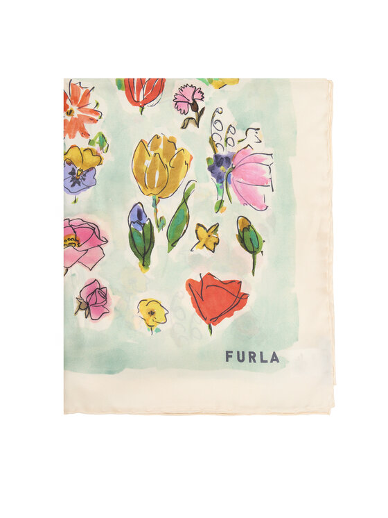 Furla Chusta Furla Tortona Carre WT00021 BX3853 TRU00 Brązowy