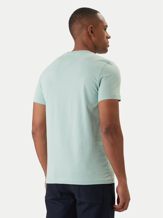 Tommy Hilfiger Tommy Hilfiger Camiseta Logo MW0MW11797 Verde Regular Fit