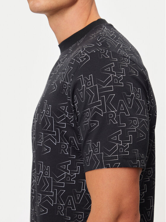 KARL LAGERFELD KARL LAGERFELD Camiseta 755039 544224 Negro Regular Fit