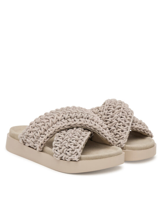 Inuikii Шльопанці Inuikii Woven 1004.003.0062 Світло-сірий