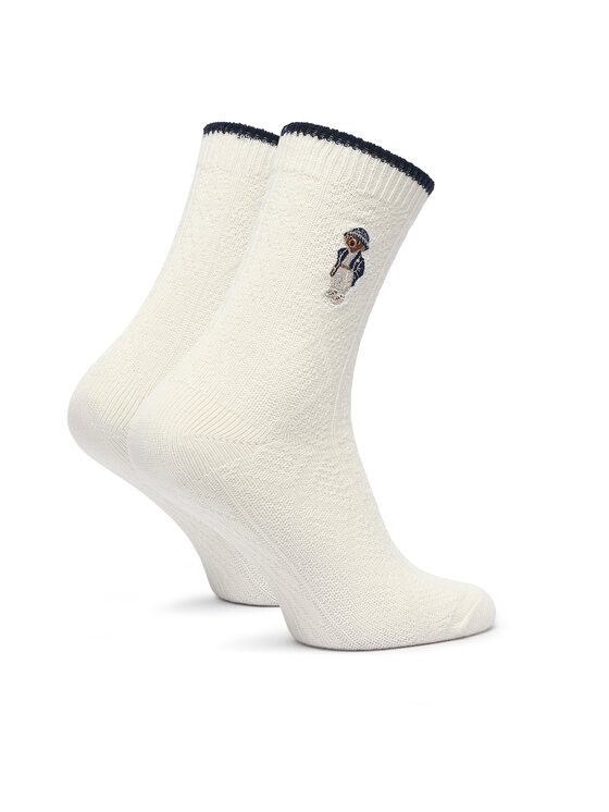 Polo Ralph Lauren Duge čarape Polo Ralph Lauren 455P18186001 Svijetlo bež