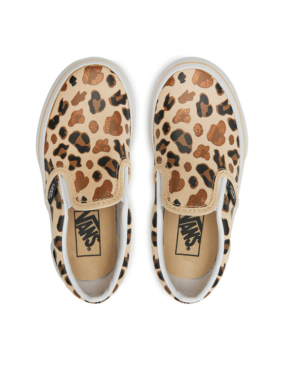 Vans Tenis superge Vans Classic Slip-On Glitter VN000CYGBF21 Bež