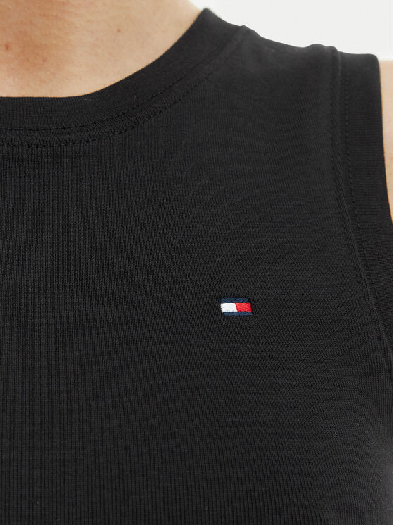 Tommy Hilfiger Tommy Hilfiger Top WW0WW47806 Negro Slim Fit