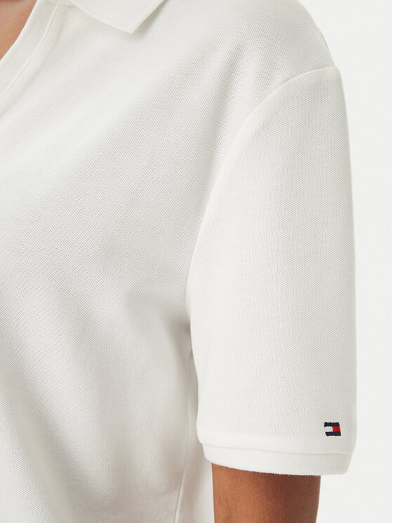 Tommy Hilfiger Tommy Hilfiger Polo WW0WW48720 Blanco Relaxed Fit