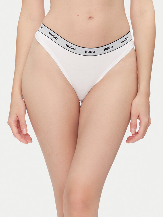 HUGO HUGO Комплект стрінгів Triplet Thong Stripe 50545680 Білий