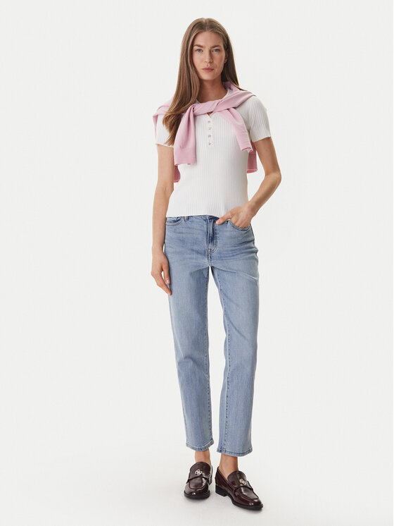 DKNY DKNY Polo majica DJ6R0236 Écru Regular Fit