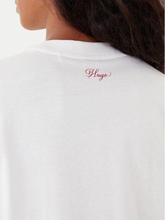 HUGO HUGO T-shirt Vintag 50551445 Bijela Regular Fit