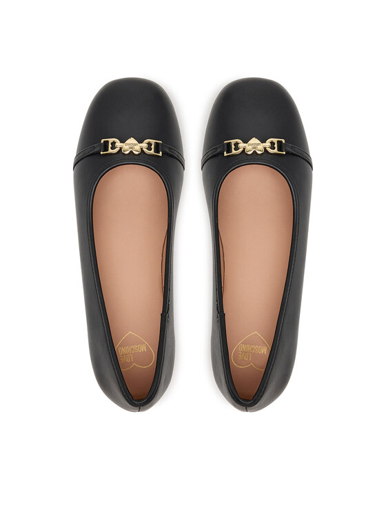 LOVE MOSCHINO Baleríny LOVE MOSCHINO JA11081G1NIE000038 Černá