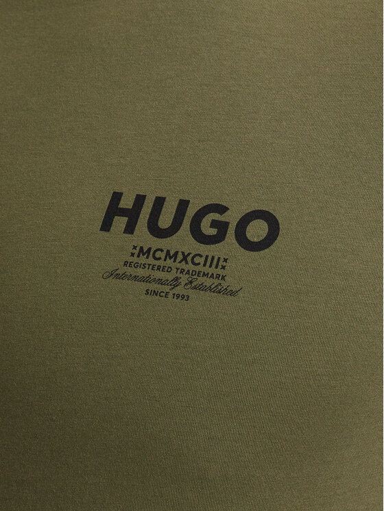 HUGO HUGO Camiseta Nesptee 50572740 Verde oscuro Regular Fit