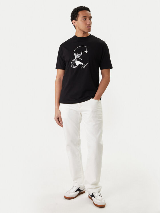 KARL LAGERFELD KARL LAGERFELD Camiseta 755146 562224 Negro Loose Fit
