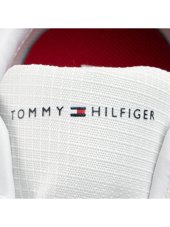 Tommy Hilfiger Sneakersy Tommy Hilfiger Corporate Mix Flag Runner FM0FM02601 Biela