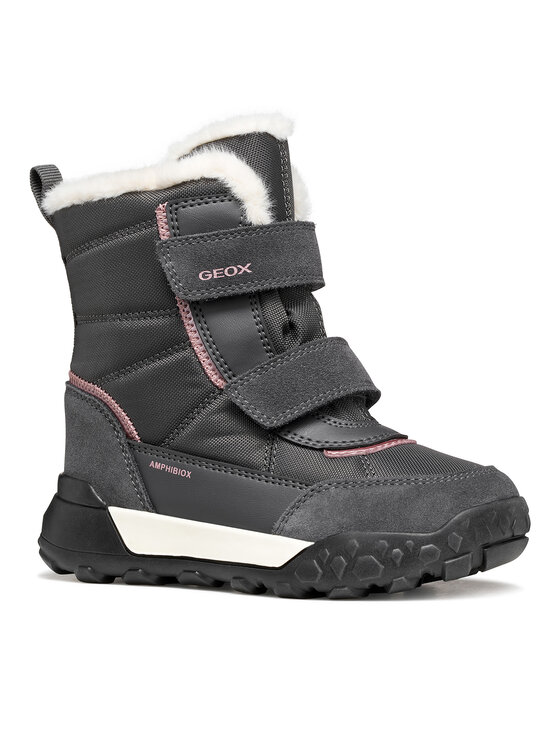 Geox Čizme za snijeg Geox J Trekkyup Girl B Abx J46M7E 08V22 C1377 D Tamno siva