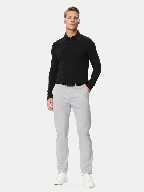 Tommy Hilfiger Tommy Hilfiger Polo 1985 MW0MW20183 Crna Regular Fit